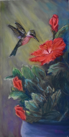 Hibiscus Trio by artist Rhodema Cargill